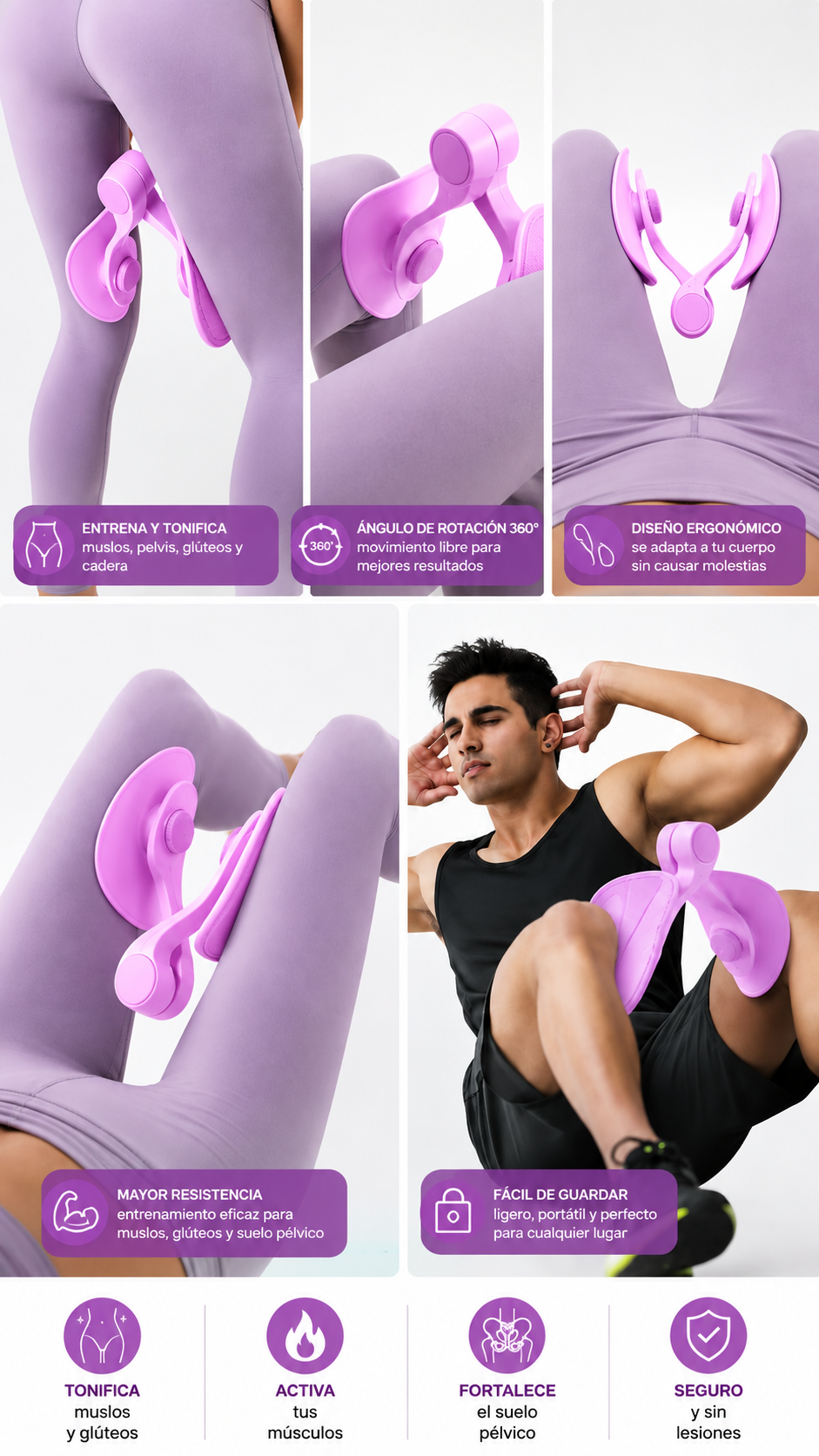 VELISSE™- ejercitador de resistencia para muslos, pelvis, glúteos y cadera