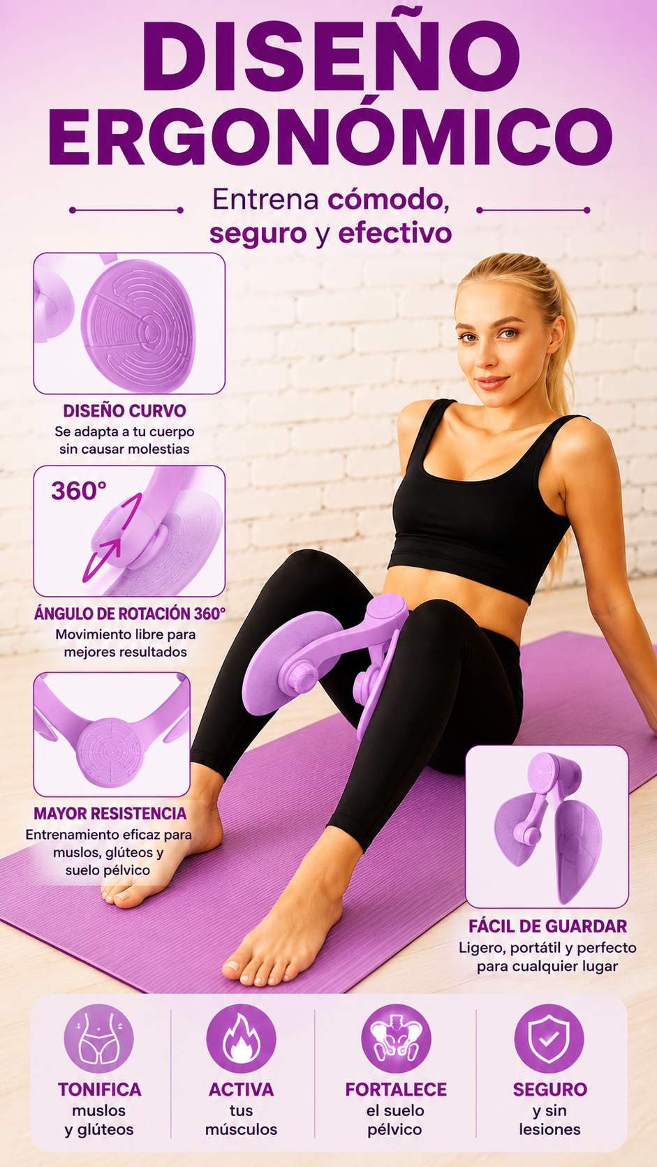 VELISSE™- ejercitador de resistencia para muslos, pelvis, glúteos y cadera